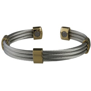 Trio Cable Stainless / Gold Magnetic - Clicca l'immagine per chiudere